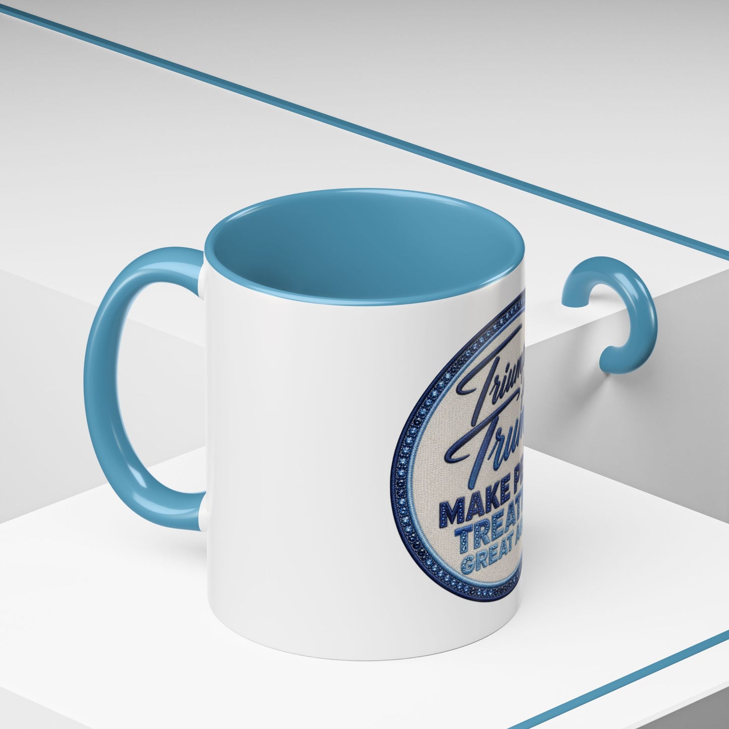 Make Peace Treaties Mug — "Triumph for Trump" Political Coffee Cup (11/15oz)