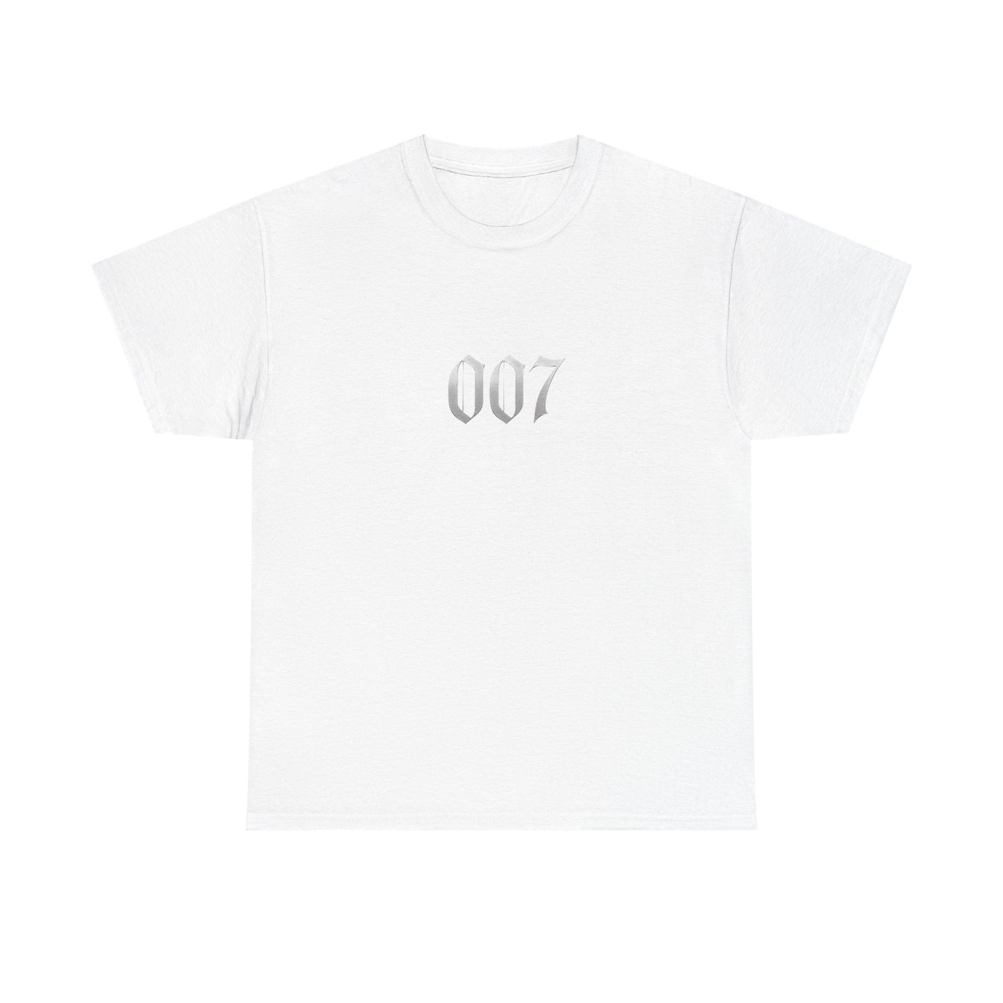 007 Graphic Tee — Subtle Spy Number Chest Print