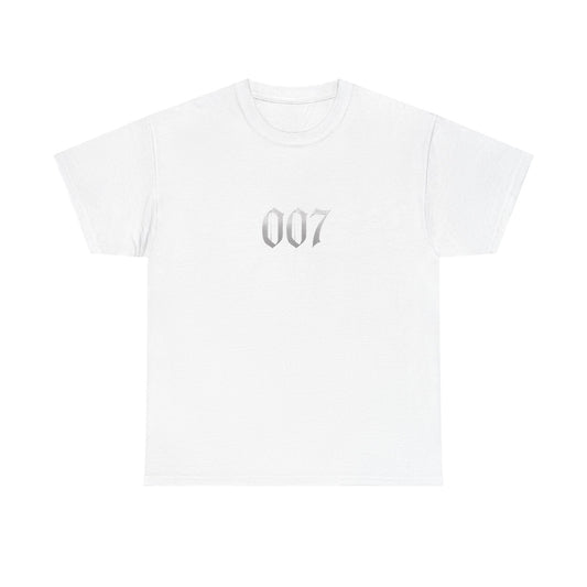 007 Graphic Tee — Subtle Spy Number Chest Print
