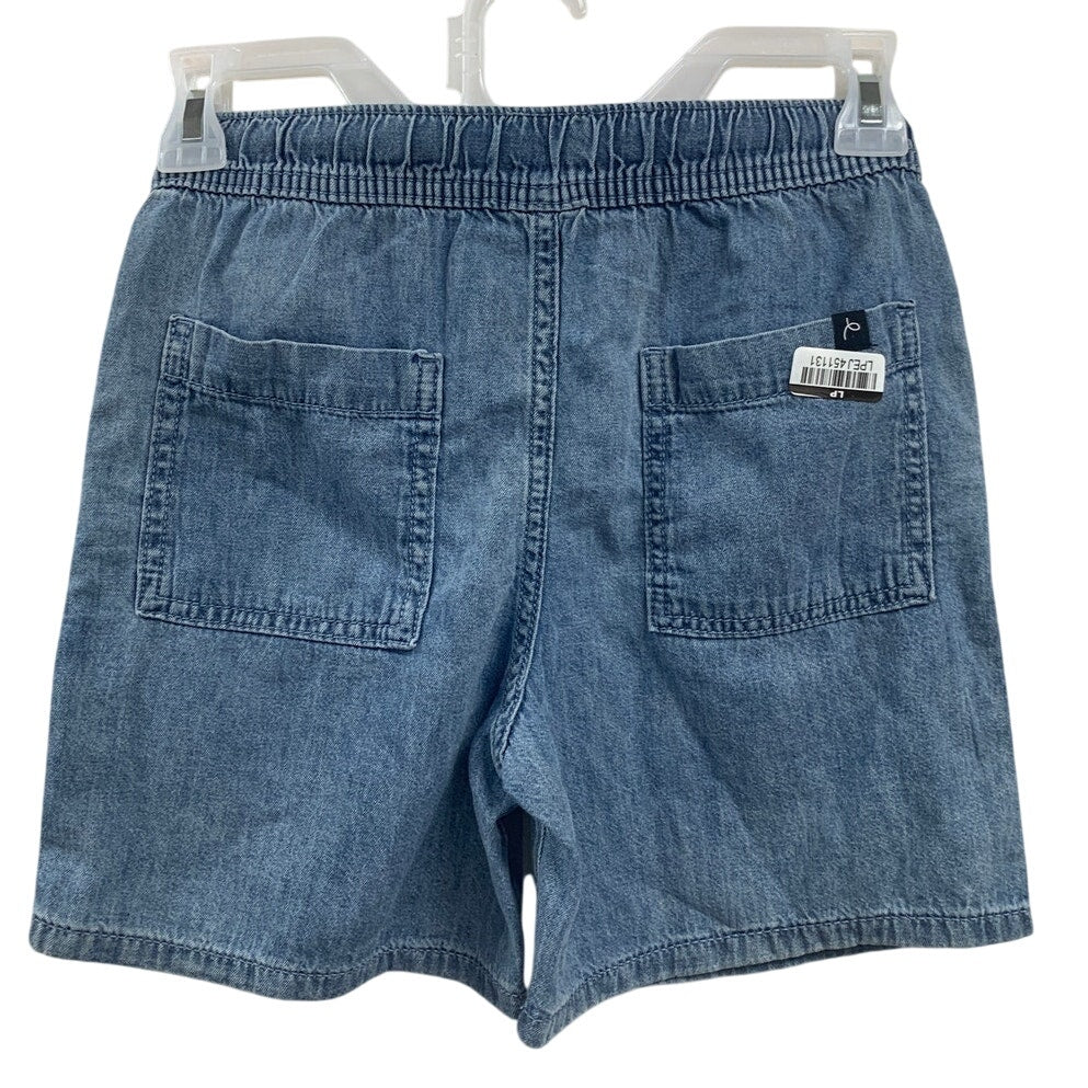 2 New Cat & Jack Kids Medium (8) 100% Cotton Denim Jean Pull On Elastic Shorts