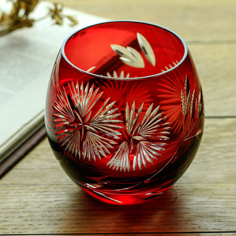 Japanese Style Carved Edo Paper Box Cut Cup