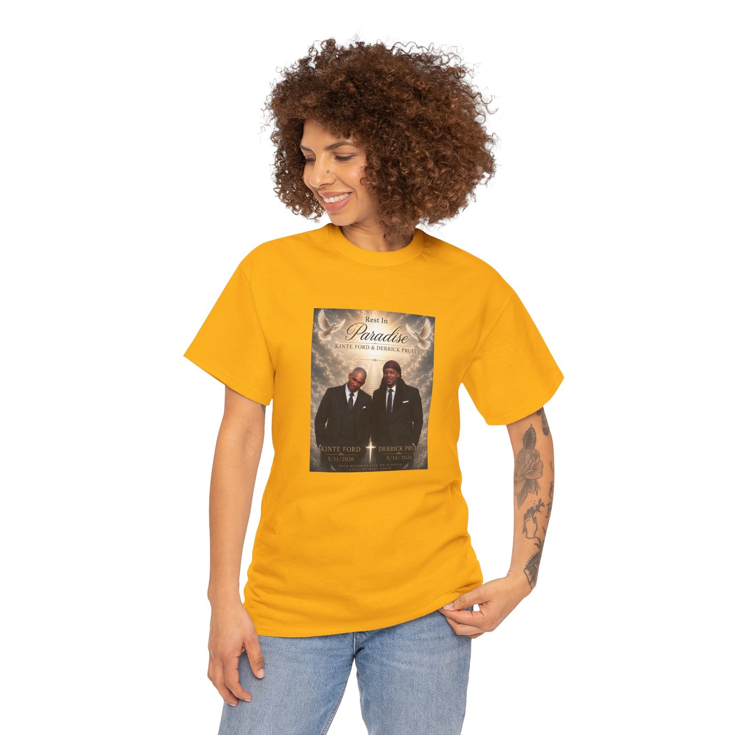 Memorial Tribute Tee — "Rest in Paradise" Funeral Remembrance Shirt