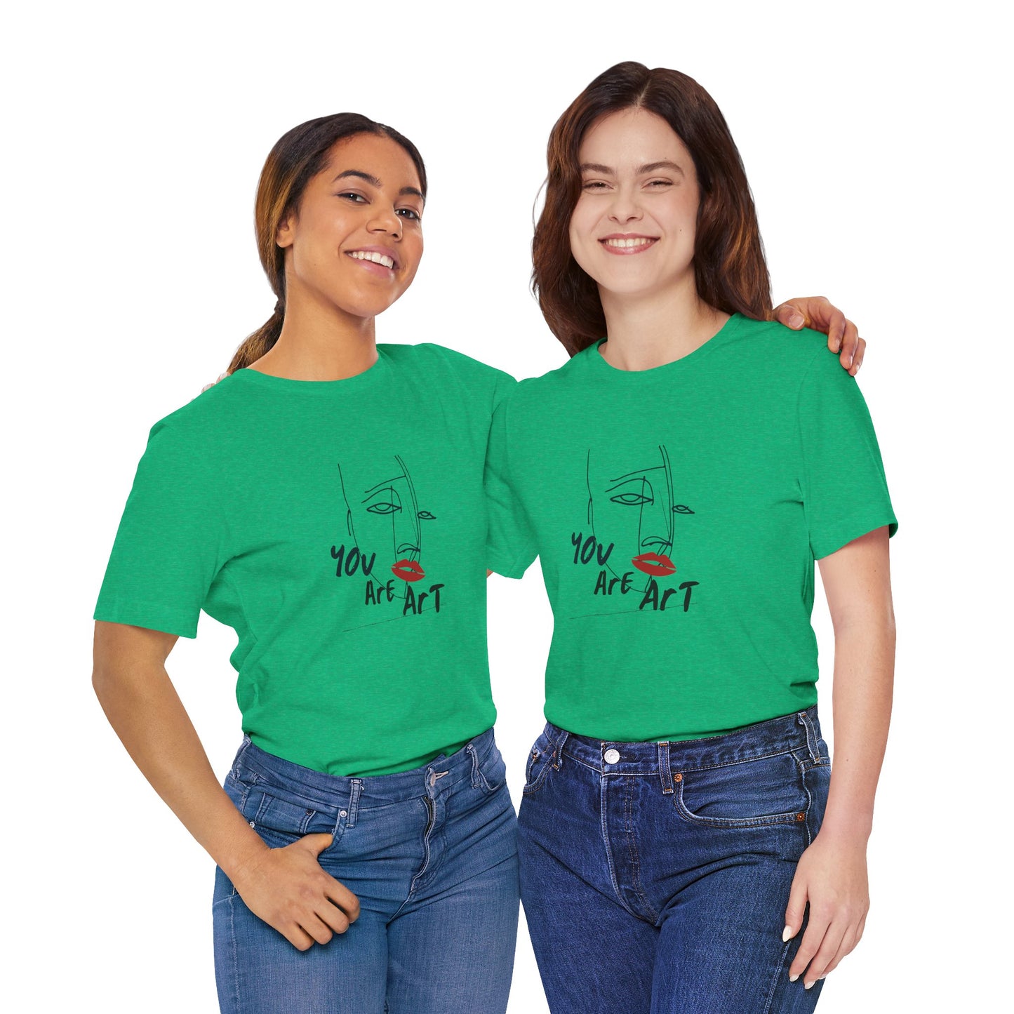 Artistic Expression Unisex Tee - You Are Art, Creative Gift, Casual Wear, Modern Design, Art Lover's Shirt