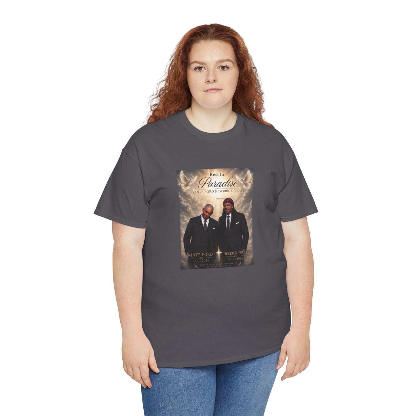 Memorial Tribute Tee — "Rest in Paradise" Funeral Remembrance Shirt