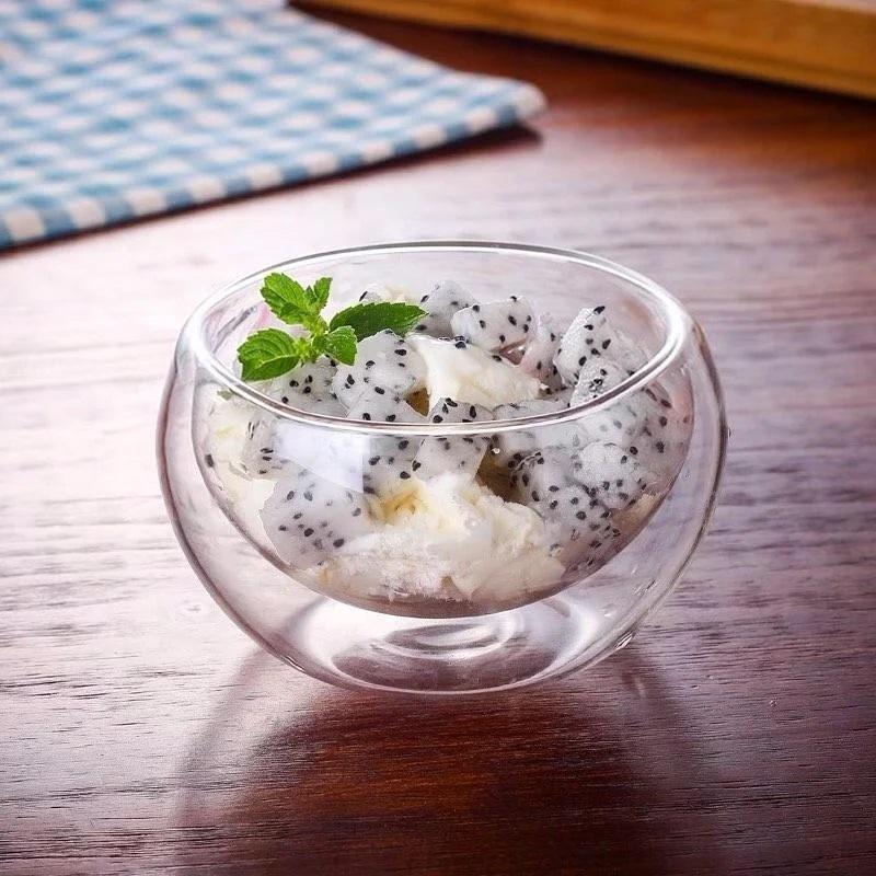 Double-Wall Vacuum Sealed Thermo Glass Bowl 4.1 Fl Oz | 120 Ml-0