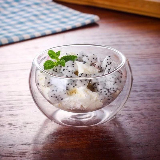 Double-Wall Vacuum Sealed Thermo Glass Bowl 4.1 Fl Oz | 120 Ml-0