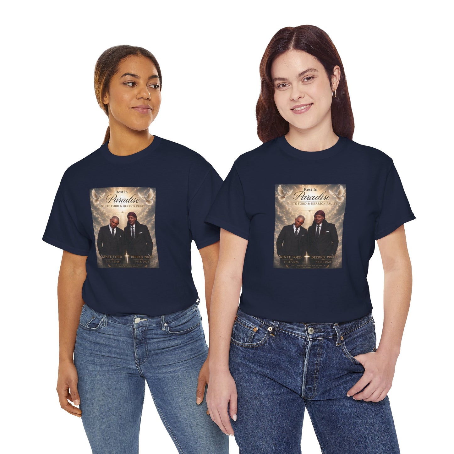 Memorial Tribute Tee — "Rest in Paradise" Funeral Remembrance Shirt