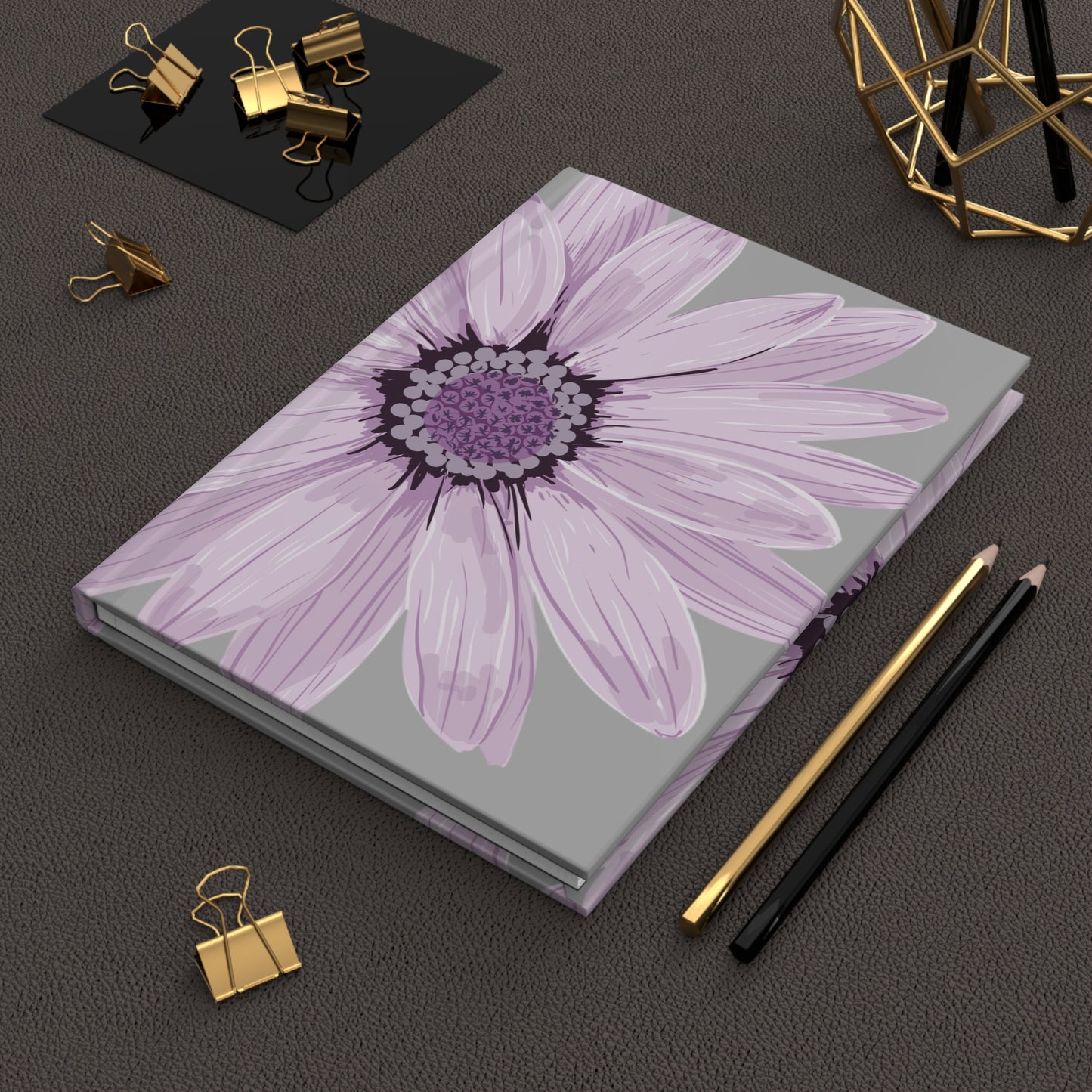 Floral Hardcover Journal, Elegant Writing Notebook, Gift for Writers, Beautiful Journal for Ideas, Flower Design Diary