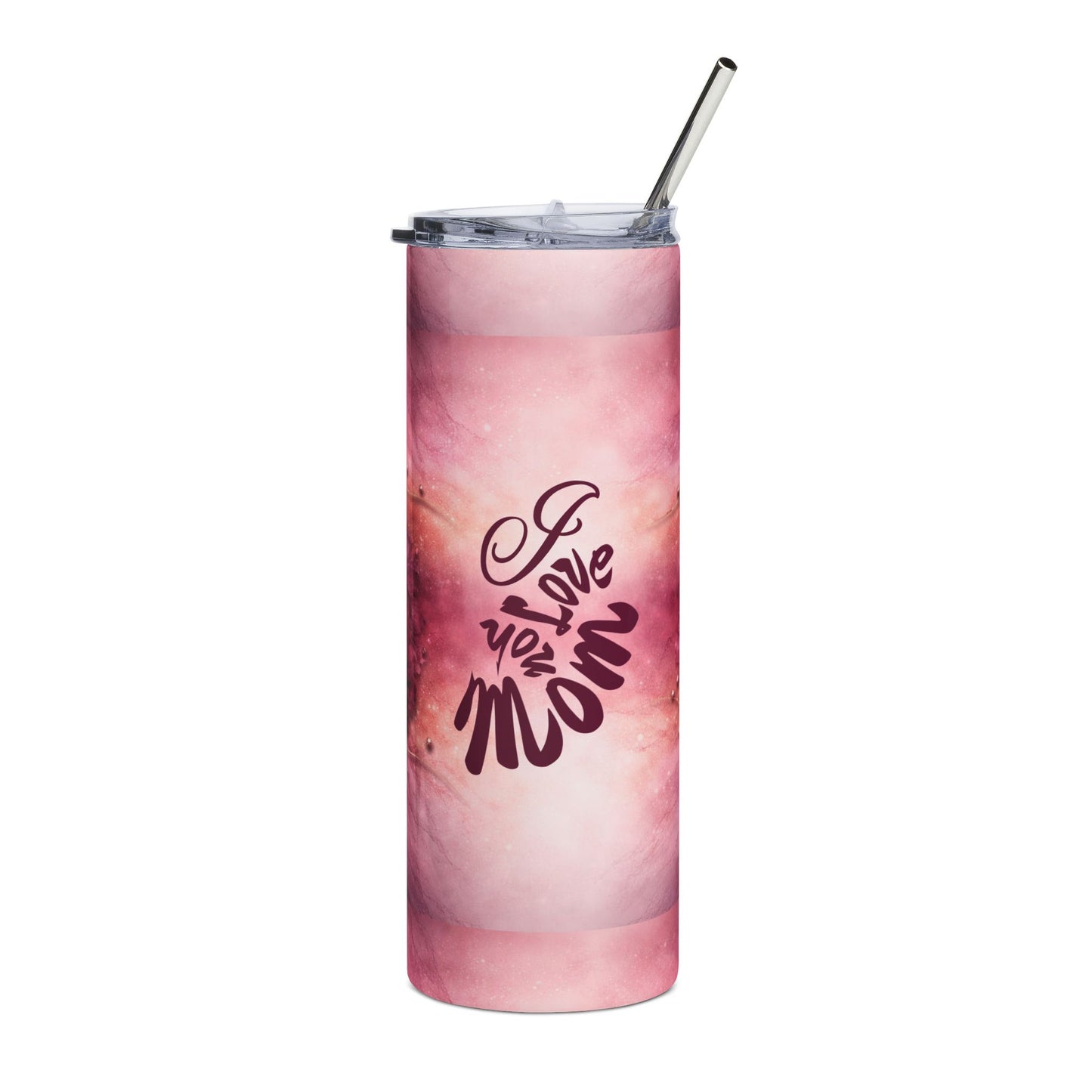 Customized Pink Floral Mother's Day Skinny Tumbler | 20oz Stainless Steel