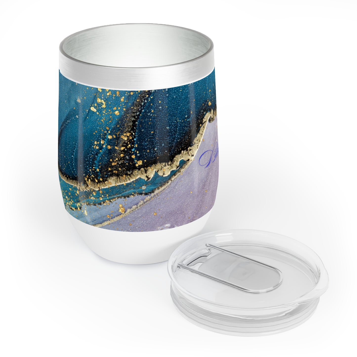 Artistic Wine Tumbler for Relaxed Gatherings, Chill Vibes, Wedding Gift, Outdoor Adventures, Elegant Drinkware
