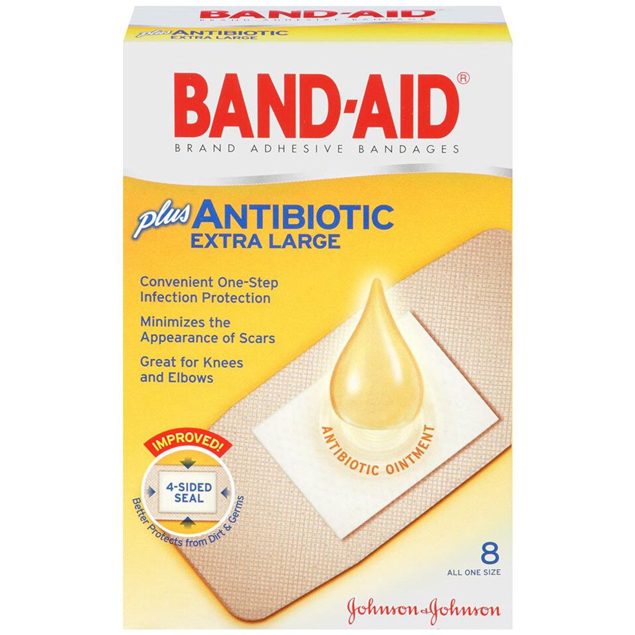 Band-Aid Brand Antibiotic Extra Large – 8 Count
