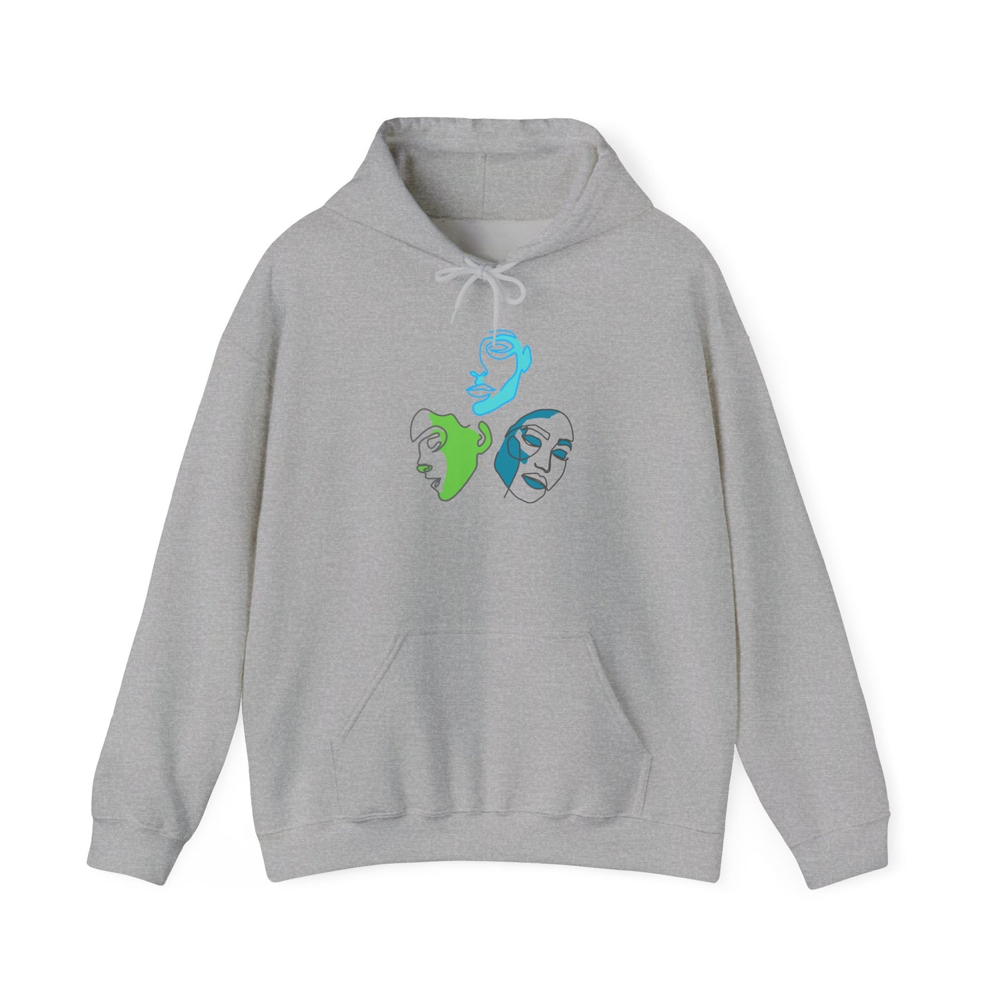 Whimsical Character Hoodie, Cozy Unisex Sweatshirt, Fun Gift for Friends, Casual Wear, Unique Art Design