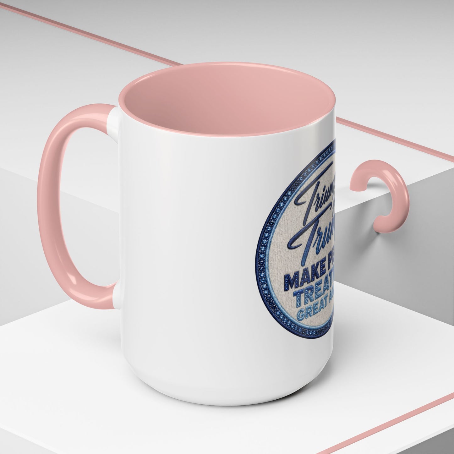 Make Peace Treaties Mug — "Triumph for Trump" Political Coffee Cup (11/15oz)