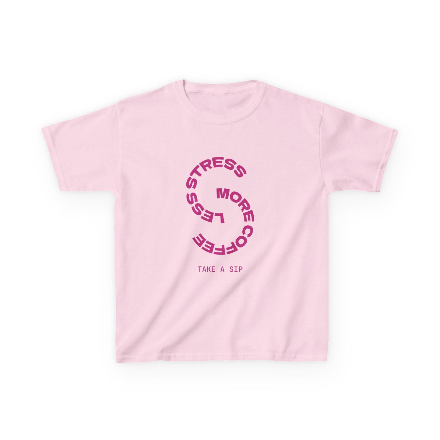 Kids' Coffee Vibes Tee - 'Less Stress, More Coffee'