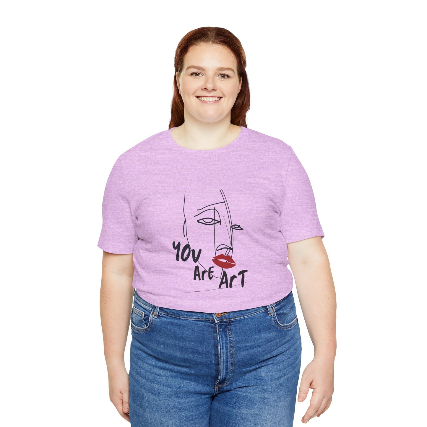 Artistic Expression Unisex Tee - You Are Art, Creative Gift, Casual Wear, Modern Design, Art Lover's Shirt