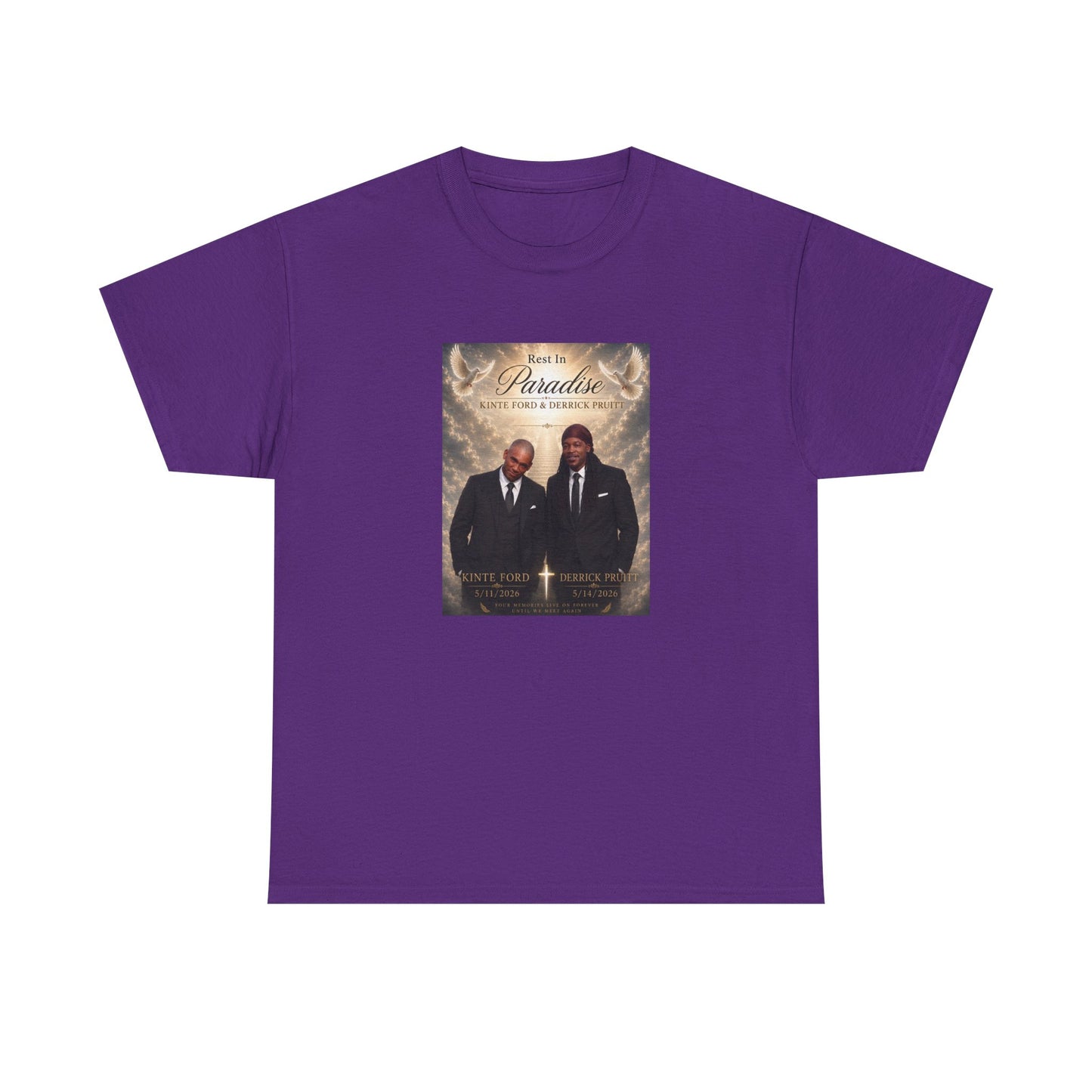 Memorial Tribute Tee — "Rest in Paradise" Funeral Remembrance Shirt