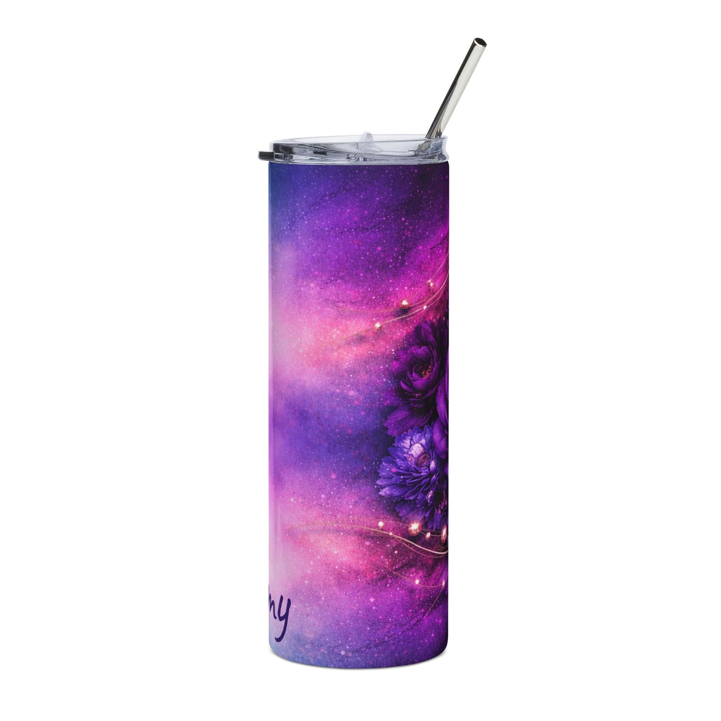 Customized Purple Galaxy Nebula Tumbler | 20oz Stainless Steel Travel Cup