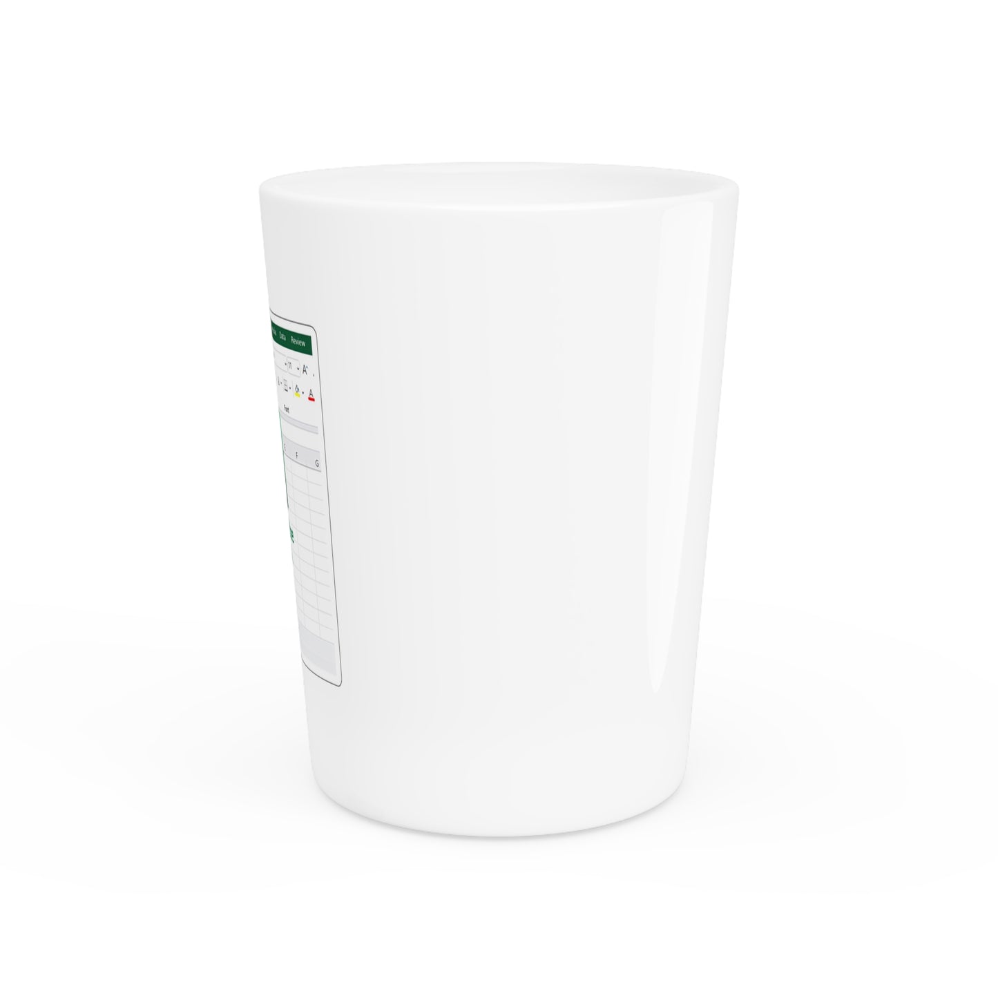 Office Humor Shot Glass - Perfect Gift for Spreadsheet Lovers, Office Party Supplies, Funny Drinkware