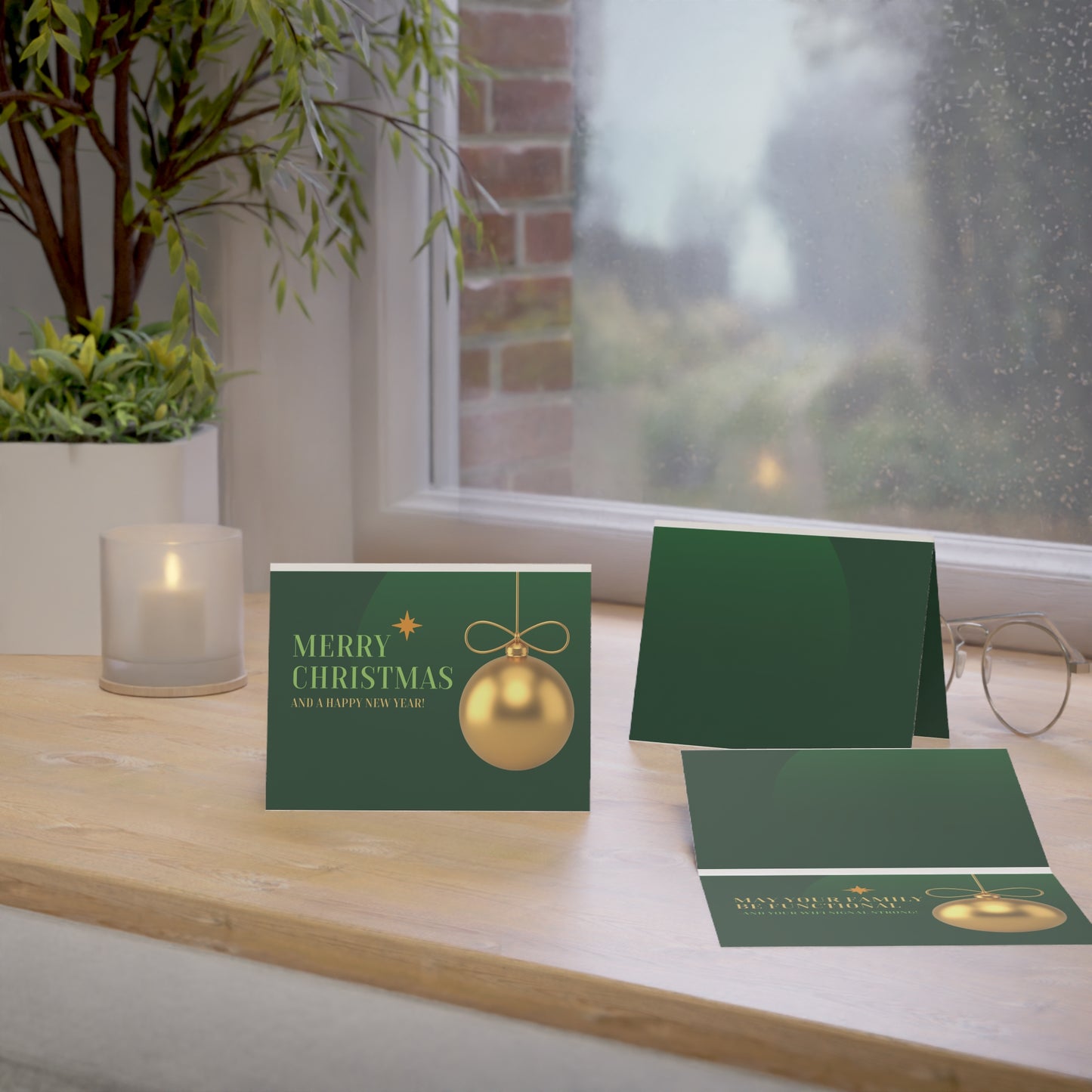 Merry Christmas Greeting Cards, Elegant Holiday Cards, Festive New Year Cards, Seasonal Greeting Cards, Christmas Celebration Cards