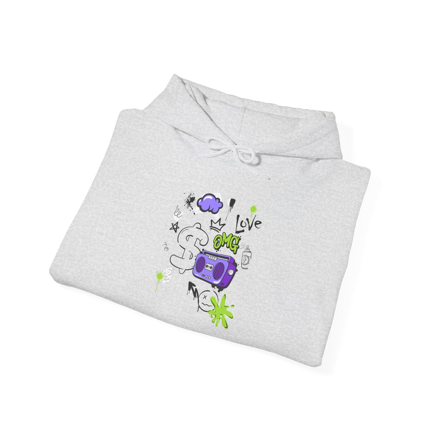 Love Music-Inspired Unisex Heavy Blend™ Hooded Sweatshirt – Cozy, Creative Vibes for All Occasions