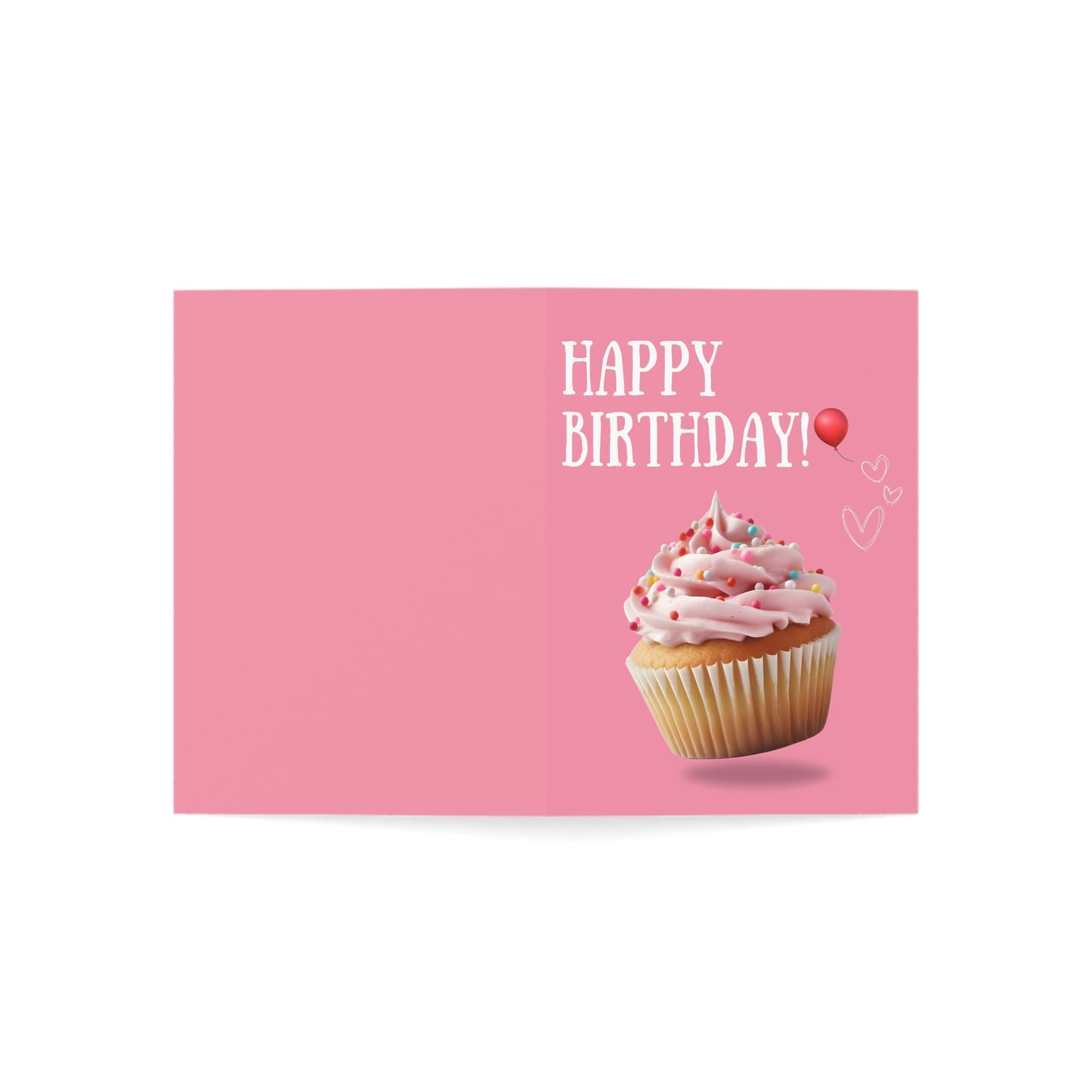 Happy Birthday Cupcake Greeting Cards - Festive Celebration Cards for Parties, Love Notes, Birthday Wishes, Stationery Set