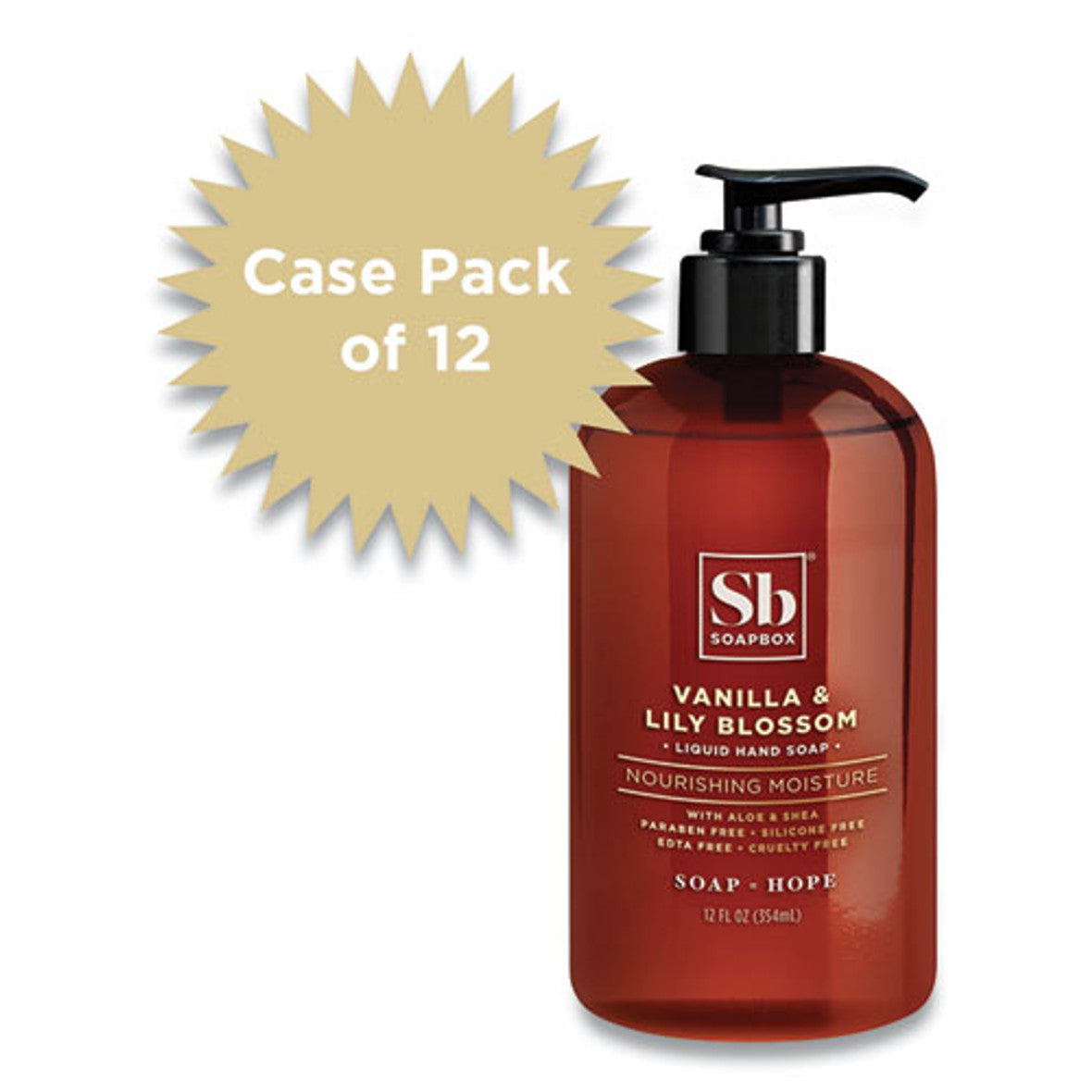 Soapbox Liquid Vanilla &  Lily Blossom Hand Soap 12 Fl Oz