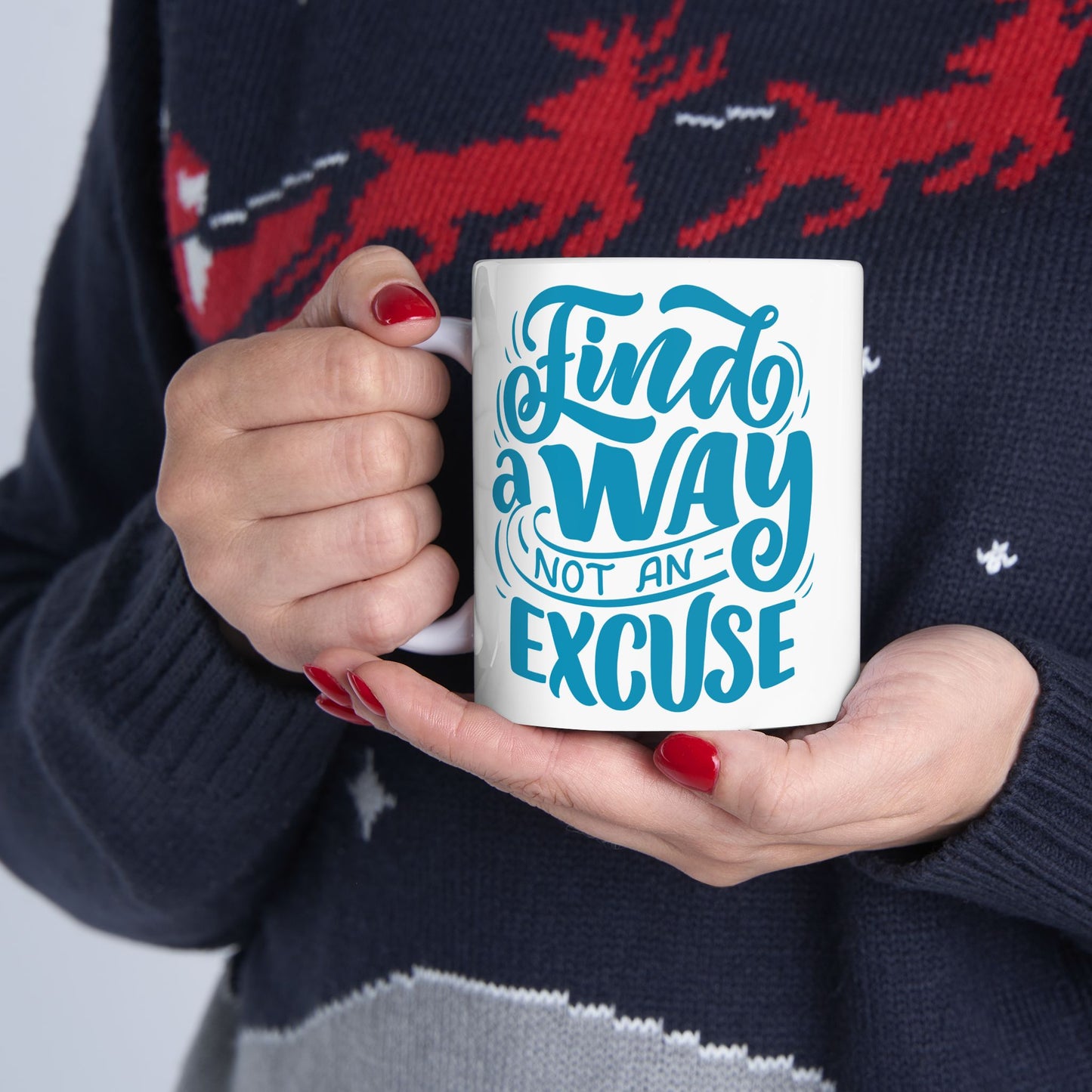 Inspirational Ceramic Mug - Find a Way Not an Excuse, Motivational Coffee Cup, Gift for Students, Home Office Decor, Birthday Gift, [...]