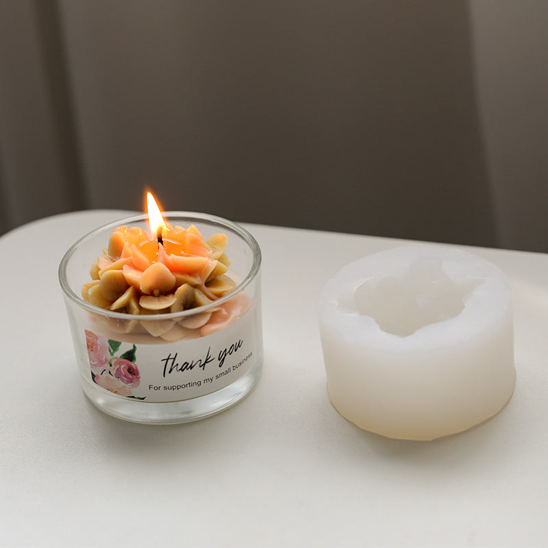 Hydrangea Shaped Handmade Candle Silicone Mold