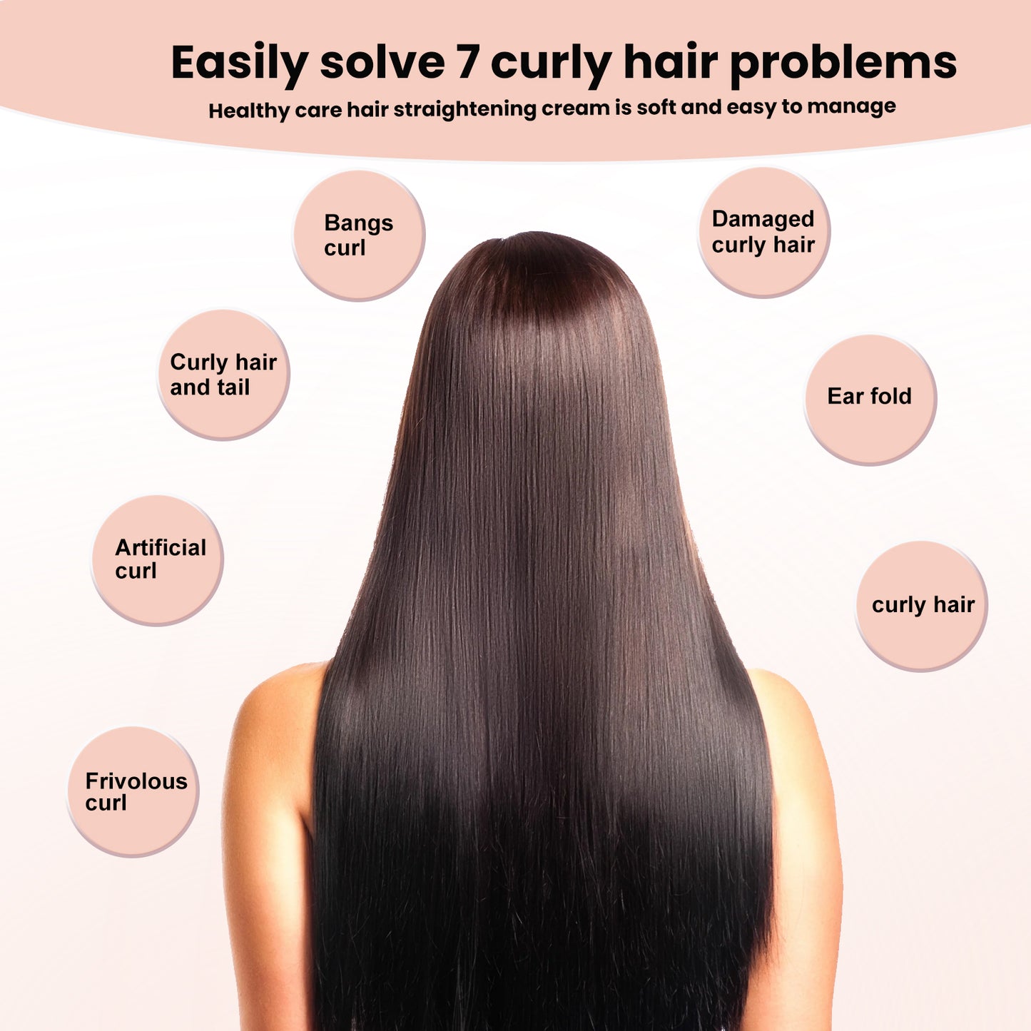 3 Seconds Straight Hair Cream, Light Hair Knot Not Repair Dry, Short-Tempered Bifurcate Embellish Hair Care