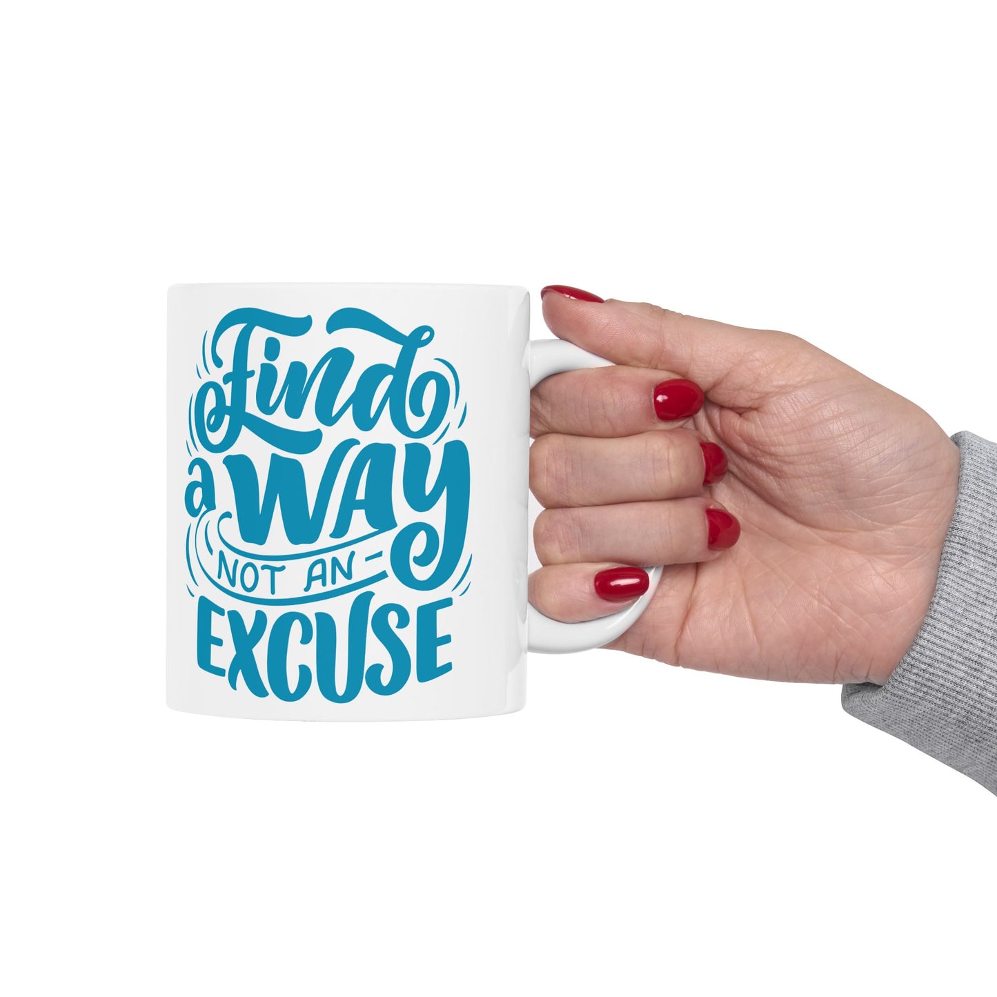 Inspirational Ceramic Mug - Find a Way Not an Excuse, Motivational Coffee Cup, Gift for Students, Home Office Decor, Birthday Gift, [...]