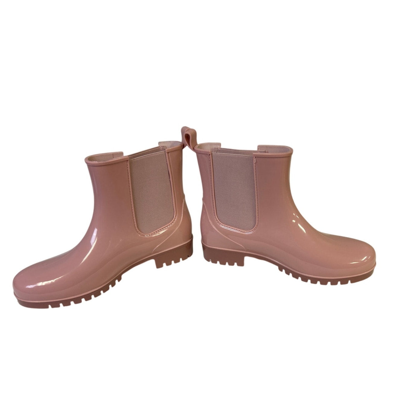 Hisea Womens Size 8 Pink 1.25" Heel Ankle Boots Round Closed Toe Shoes