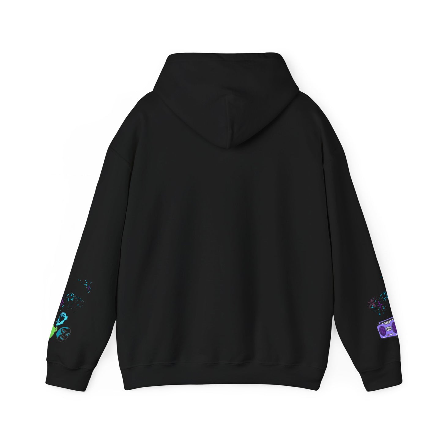 Colorful Dance Hoodie for Creative Spirits, Cozy Unisex Hooded Sweatshirt, Perfect for Parties, Dance Classes, Gifts