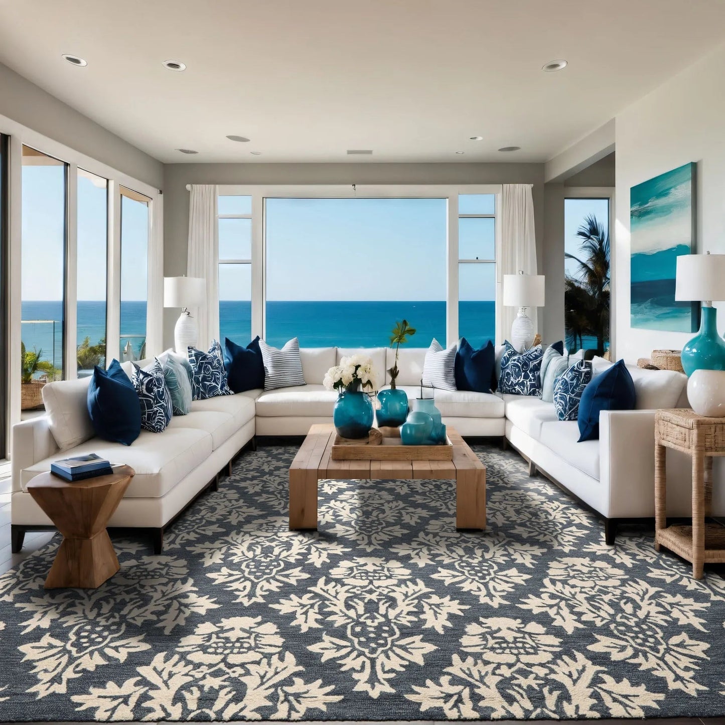 LoomBloom Multi Size Slate Gray Hand Tufted Transitional  Wool Oriental Area Rug-2