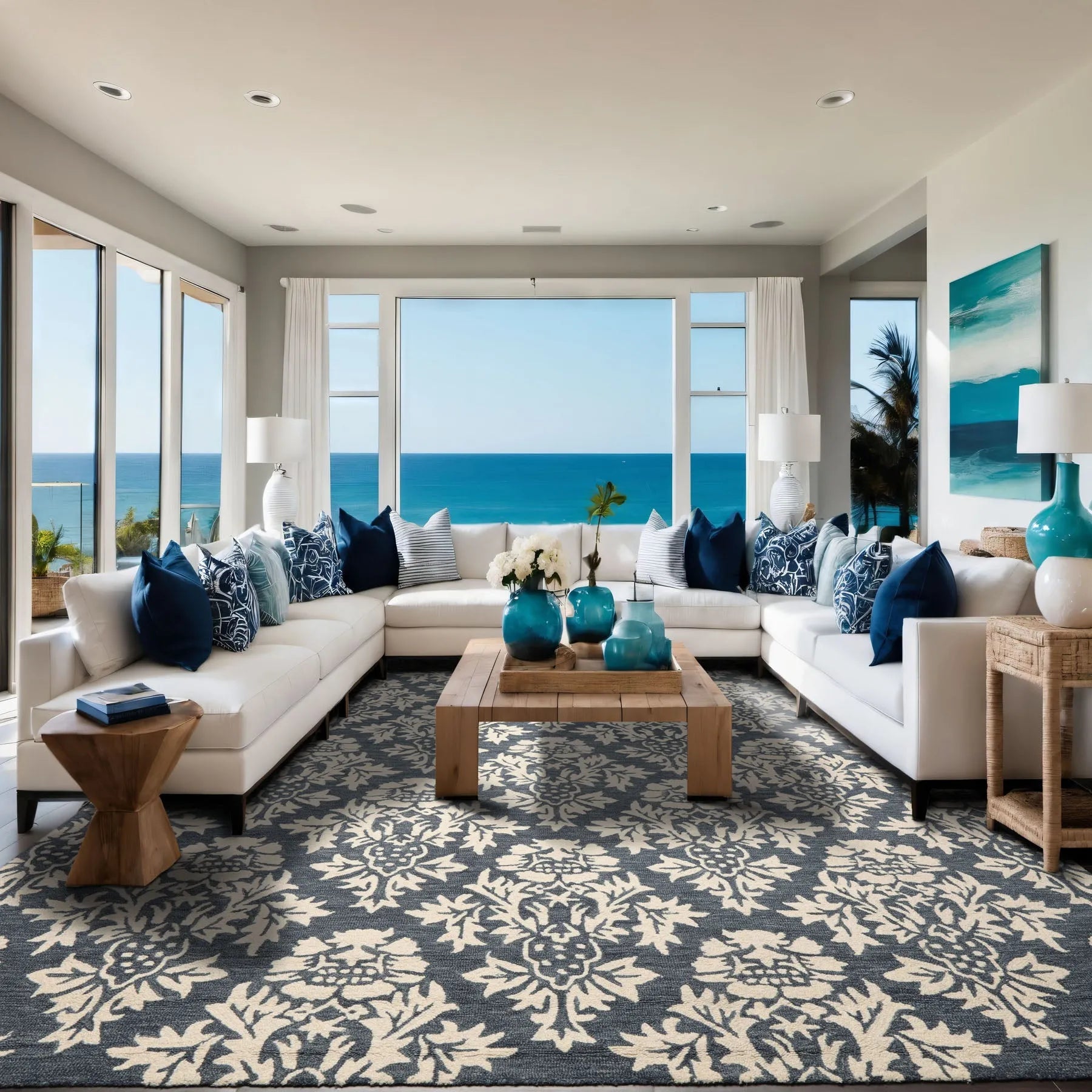 LoomBloom Multi Size Slate Gray Hand Tufted Transitional  Wool Oriental Area Rug-2