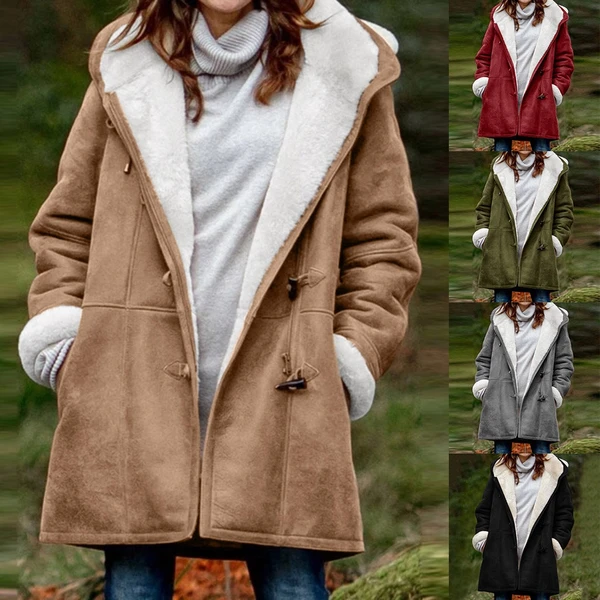 Winterknoopjas Modieuse warm kappiebaadjie met sakke Damesklere