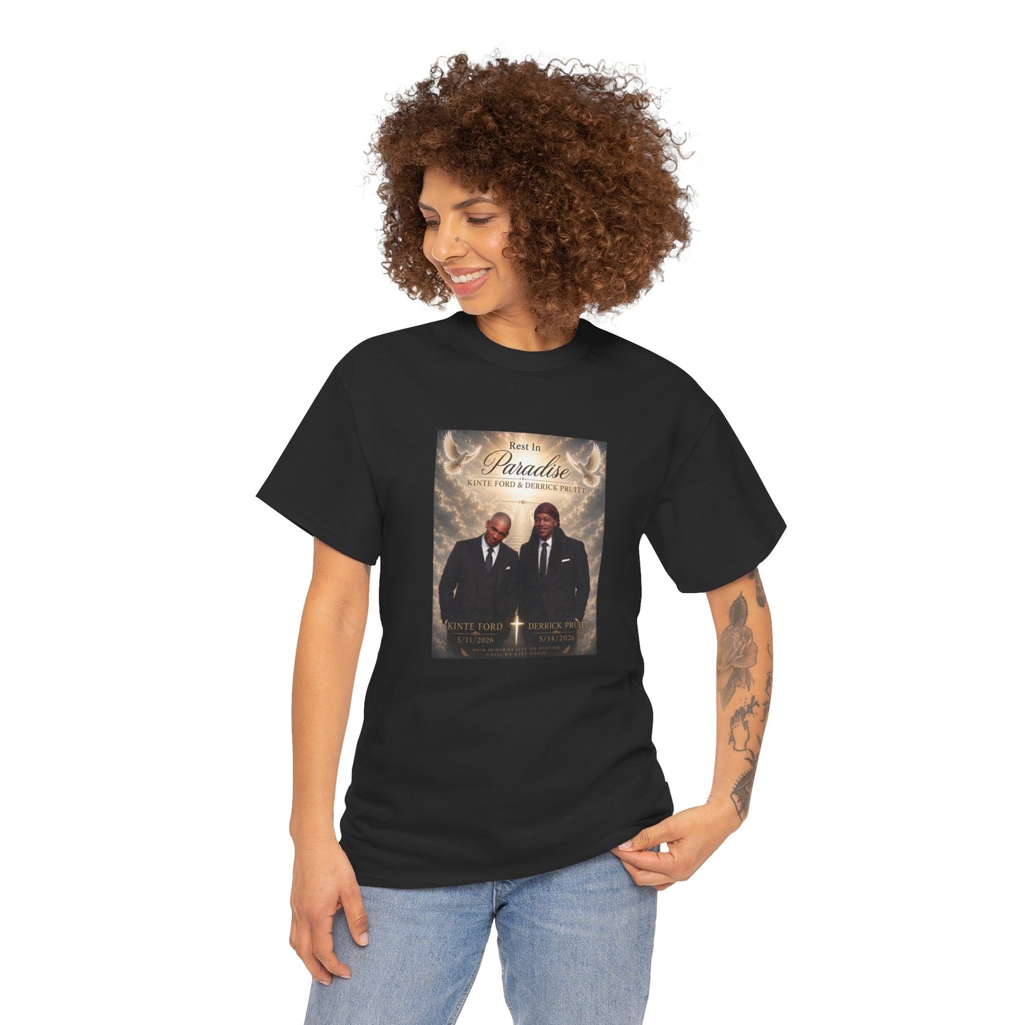 Memorial Tribute Tee — "Rest in Paradise" Funeral Remembrance Shirt
