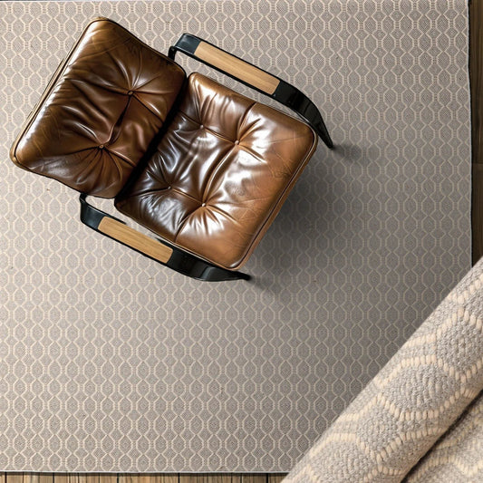 LoomBloom Multi Sizes Gray Hand Woven Flatweave Contemporary Geometric 100% New Zealand Wool Oriental Area  Rug-0