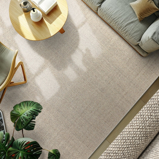 LoomBloom Multi Size Ivory Hand Tufted Textured Modern  Berber New Zealand Wool Oriental Area Rug-0