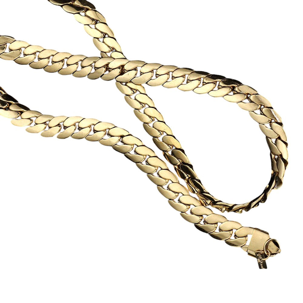 18 INCH, 8mm Stainless Steel Metal Chain Necklace