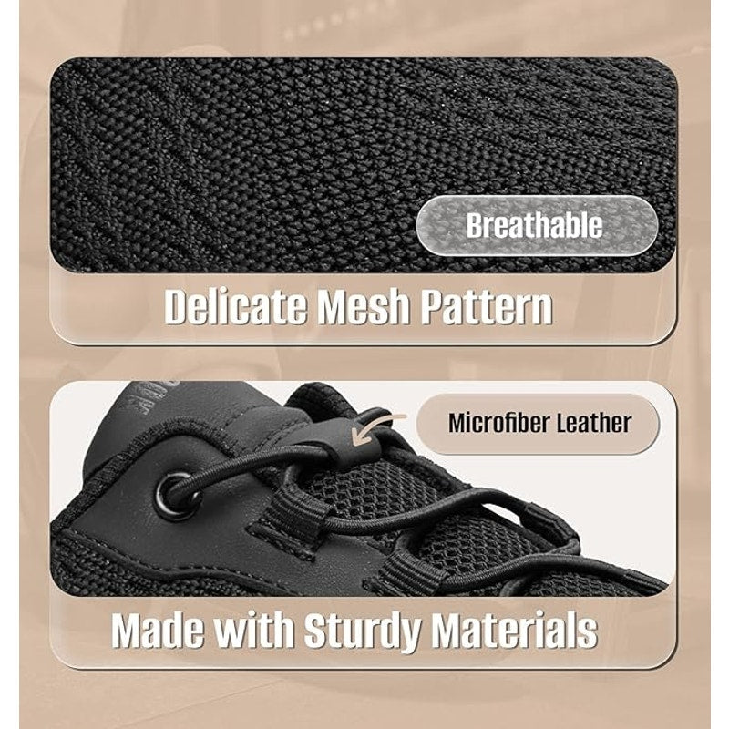 Shulook Mens Size 11.5 Black Mesh Slide On Non Slip Restaurant Service Shoes