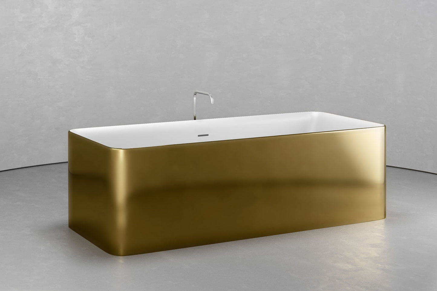 Freestanding Rectangular bathtub