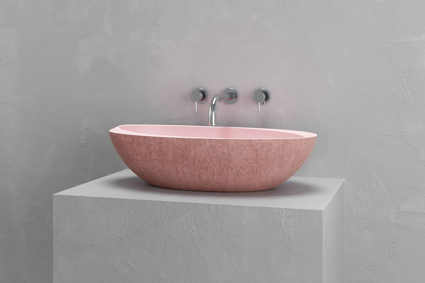 Oval vessel sink