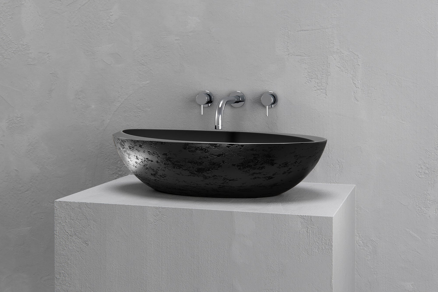 Oval vessel sink