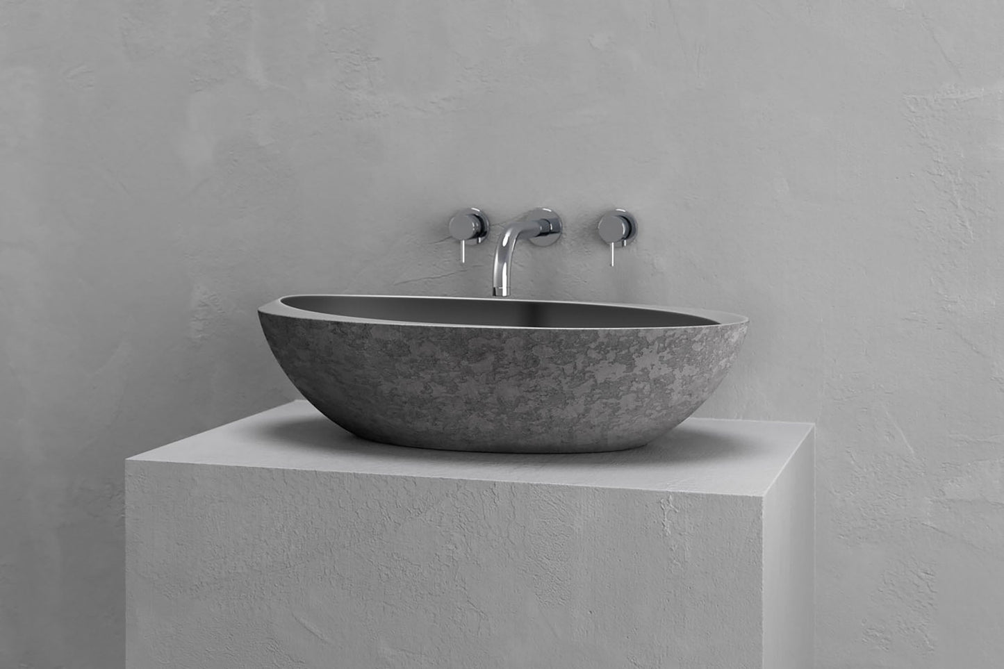 Oval vessel sink