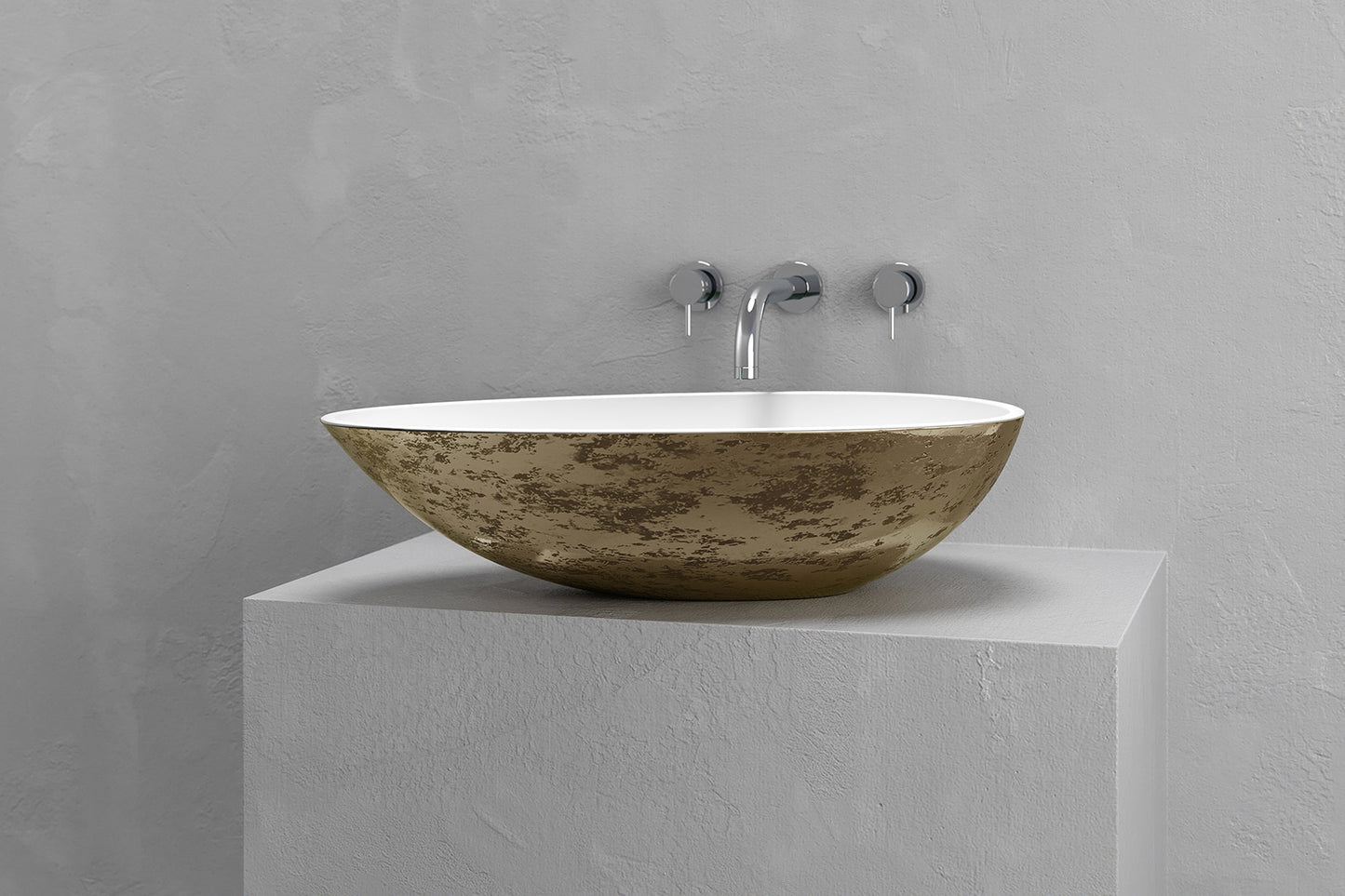 Egg shape vessel sink