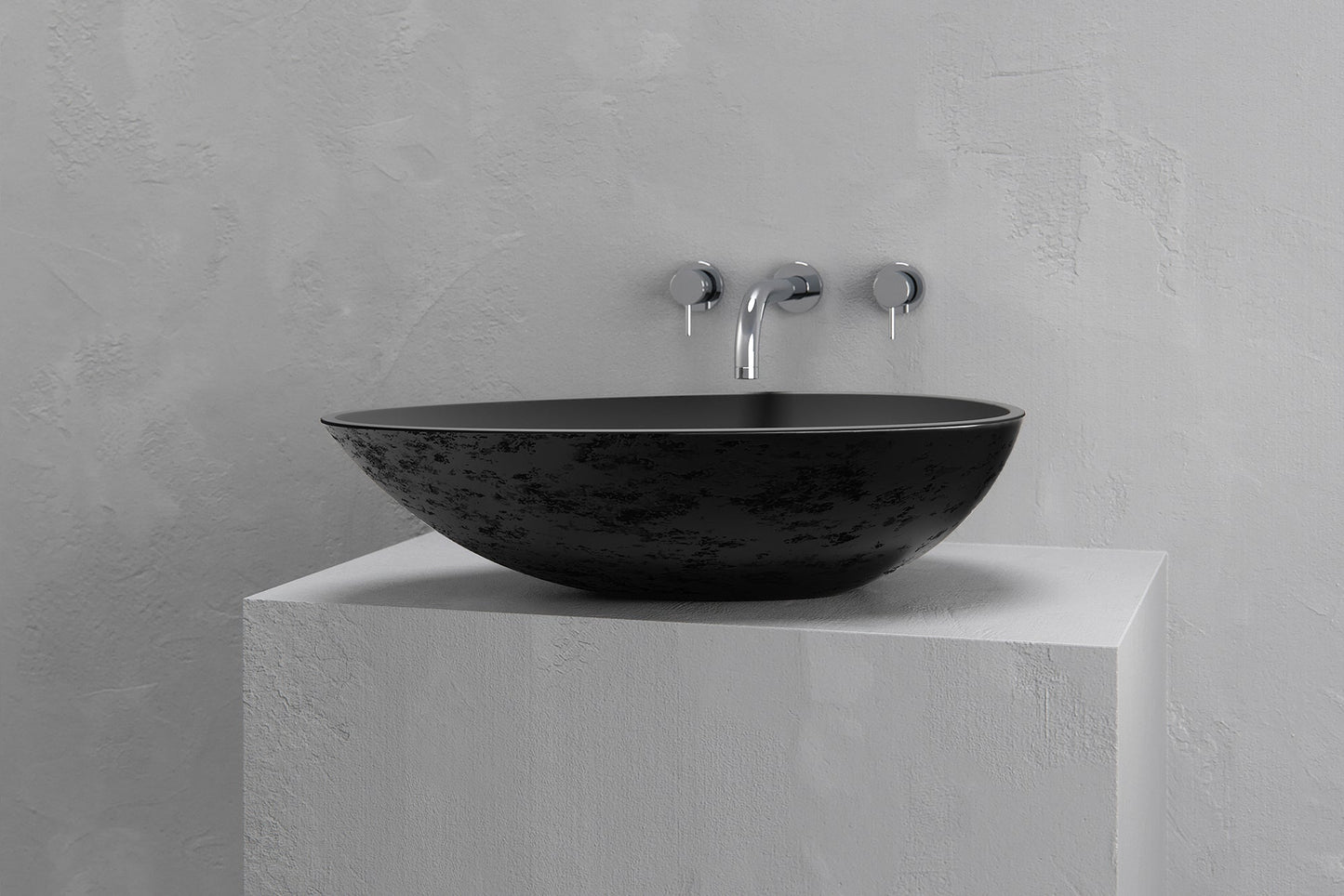 Egg shape vessel sink