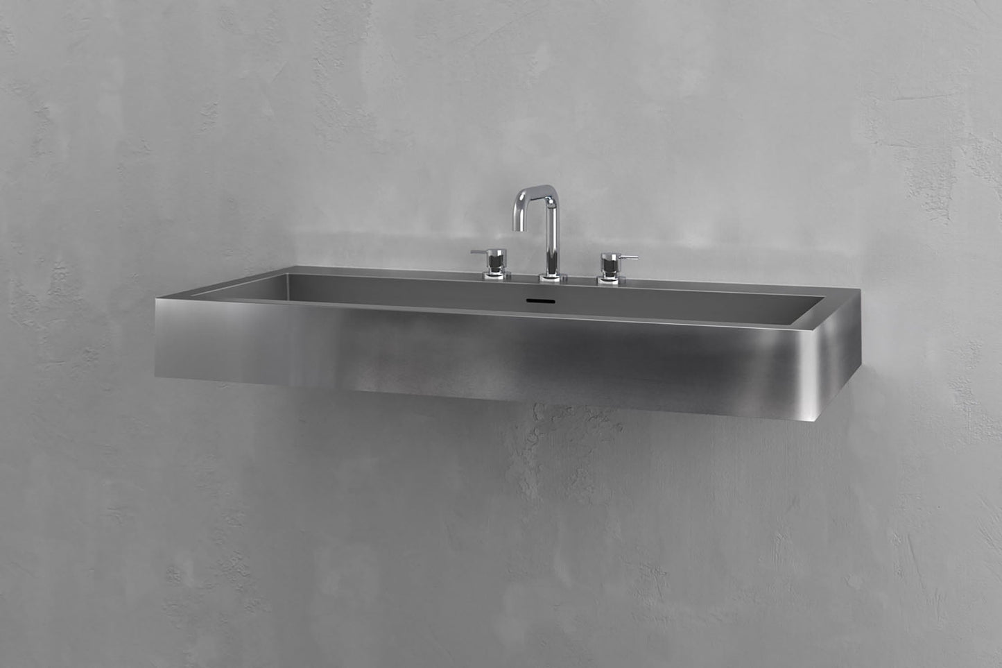Wall Mounted Rectangular Bathroom Sink