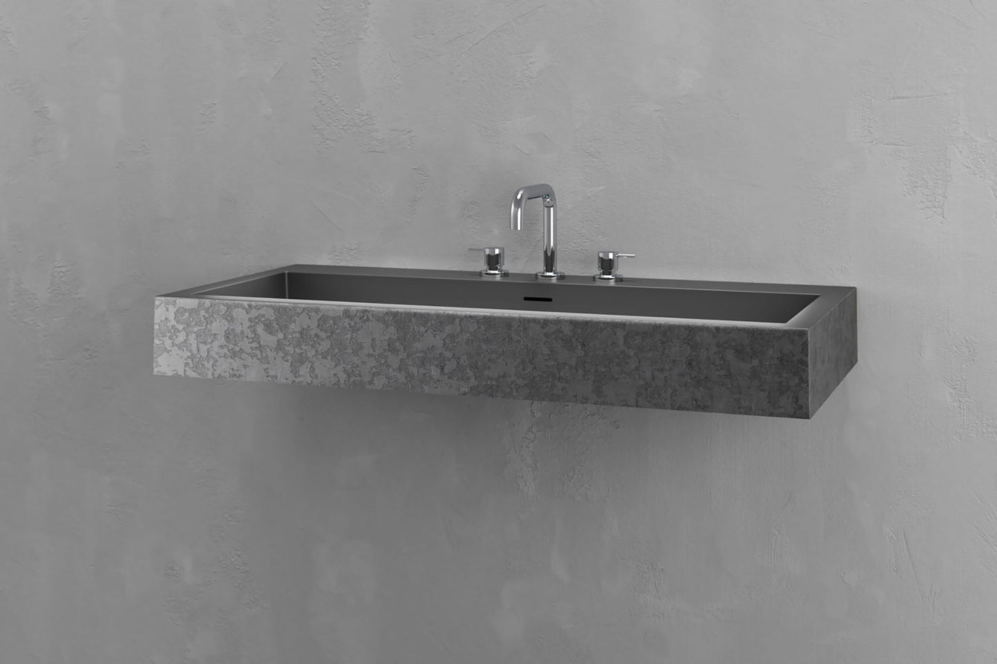 Wall Mounted Rectangular Bathroom Sink