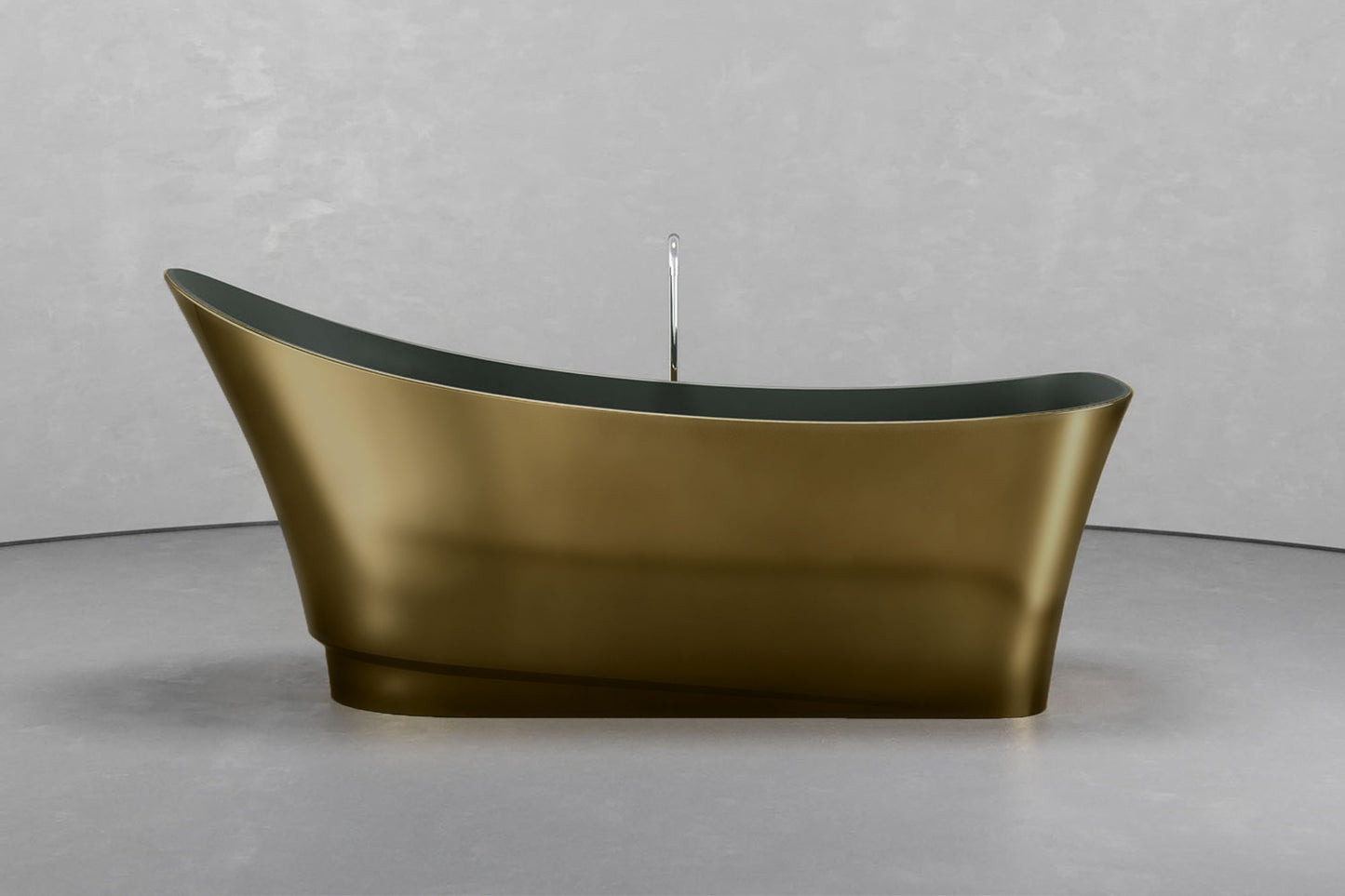 Freestanding boat shape bathtub