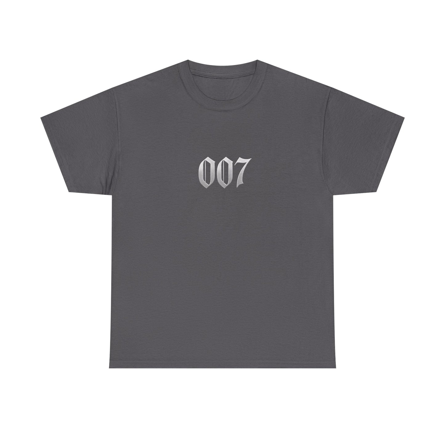 007 Graphic Tee — Subtle Spy Number Chest Print